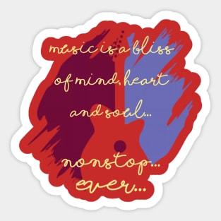 Music bliss Sticker